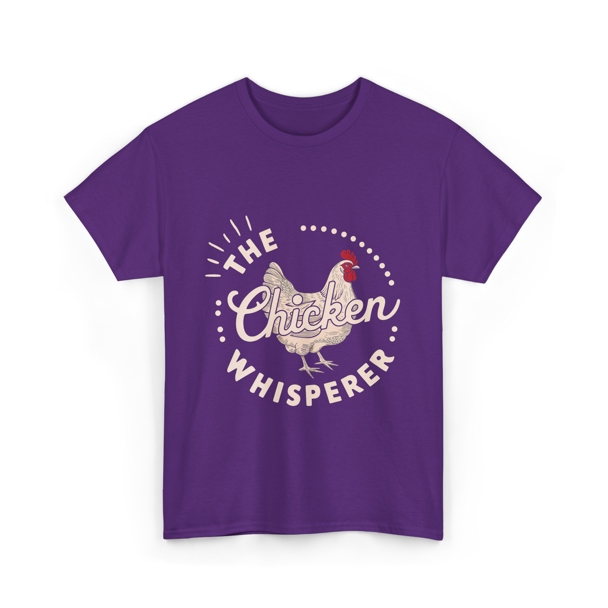 The Chicken Whisperer Chicken Lover T-Shirt - Purple