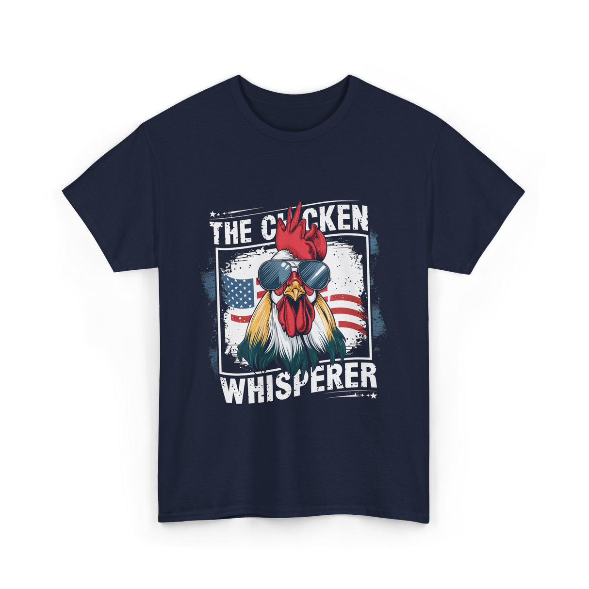 The Chicken Whisperer Chicken T-Shirt - Navy