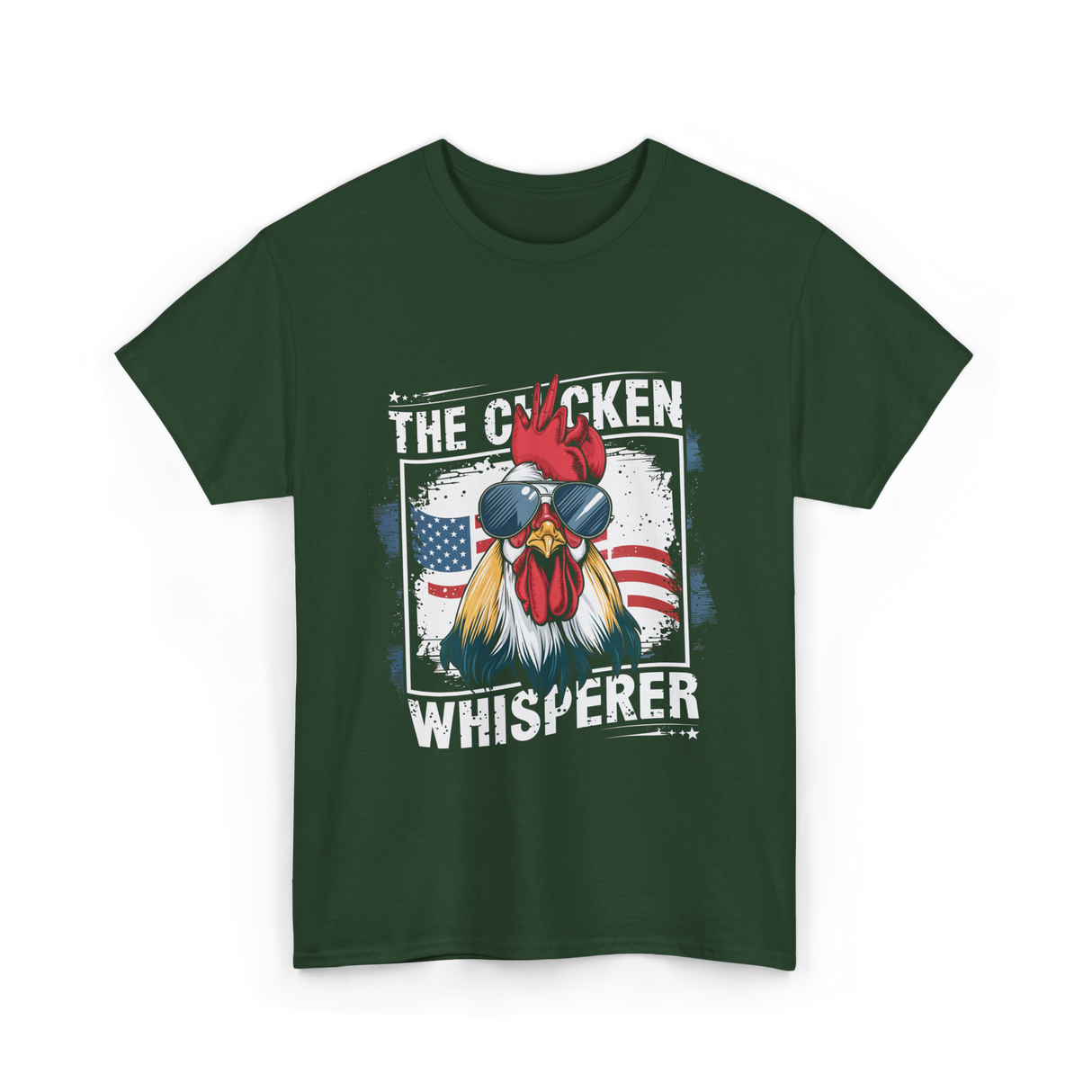 The Chicken Whisperer Chicken T-Shirt - Forest Green