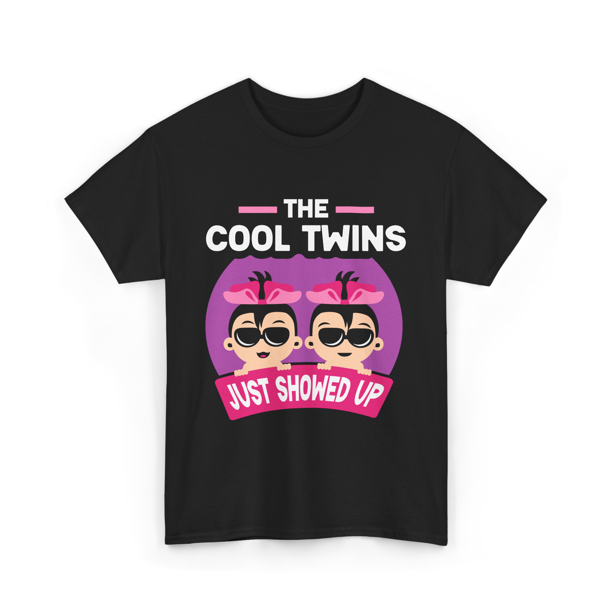 The Cool Twins Just Showed Up Twins T-Shirt - Black