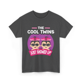 The Cool Twins Just Showed Up Twins T-Shirt - Dark Heather