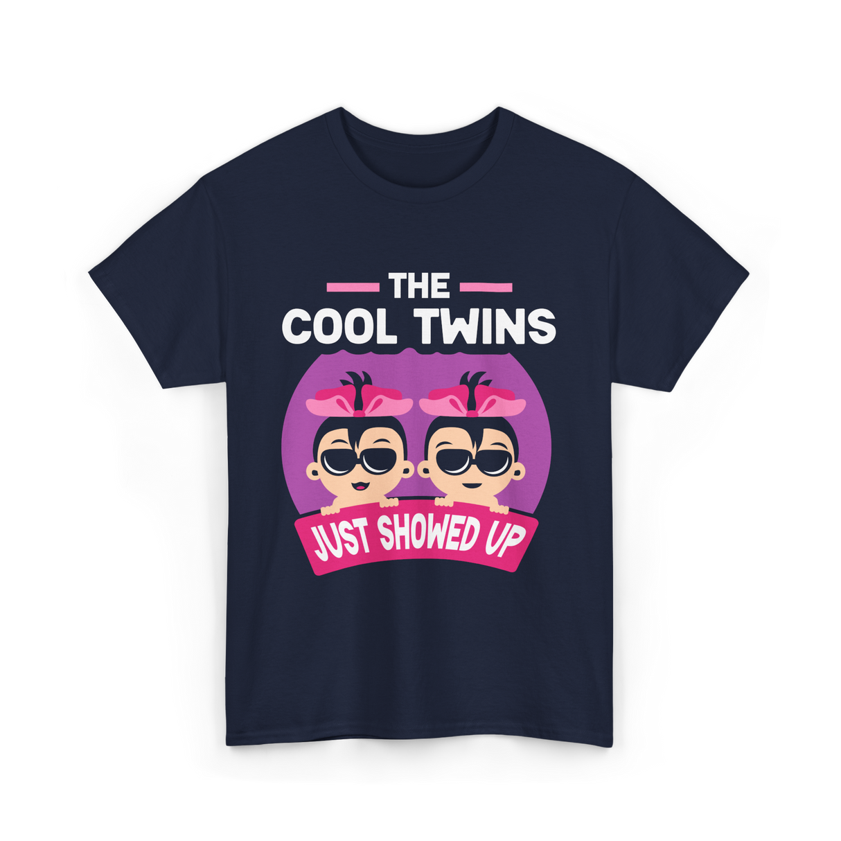 The Cool Twins Just Showed Up Twins T-Shirt - Navy