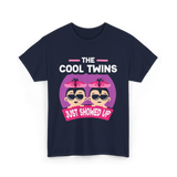 The Cool Twins Just Showed Up Twins T-Shirt - Navy