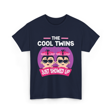 The Cool Twins Just Showed Up Twins T-Shirt - Navy