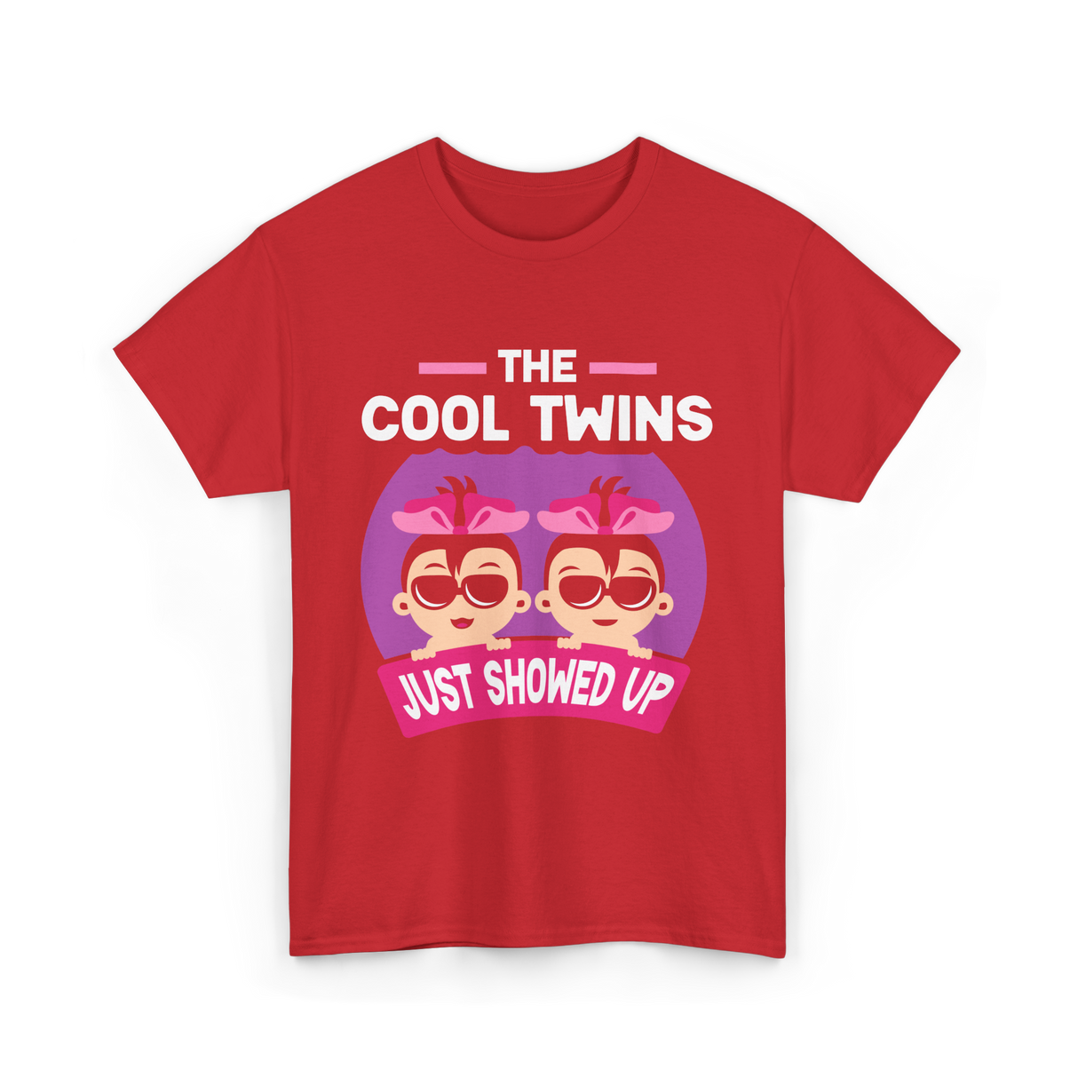 The Cool Twins Just Showed Up Twins T-Shirt - Red