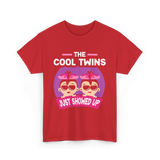 The Cool Twins Just Showed Up Twins T-Shirt - Red