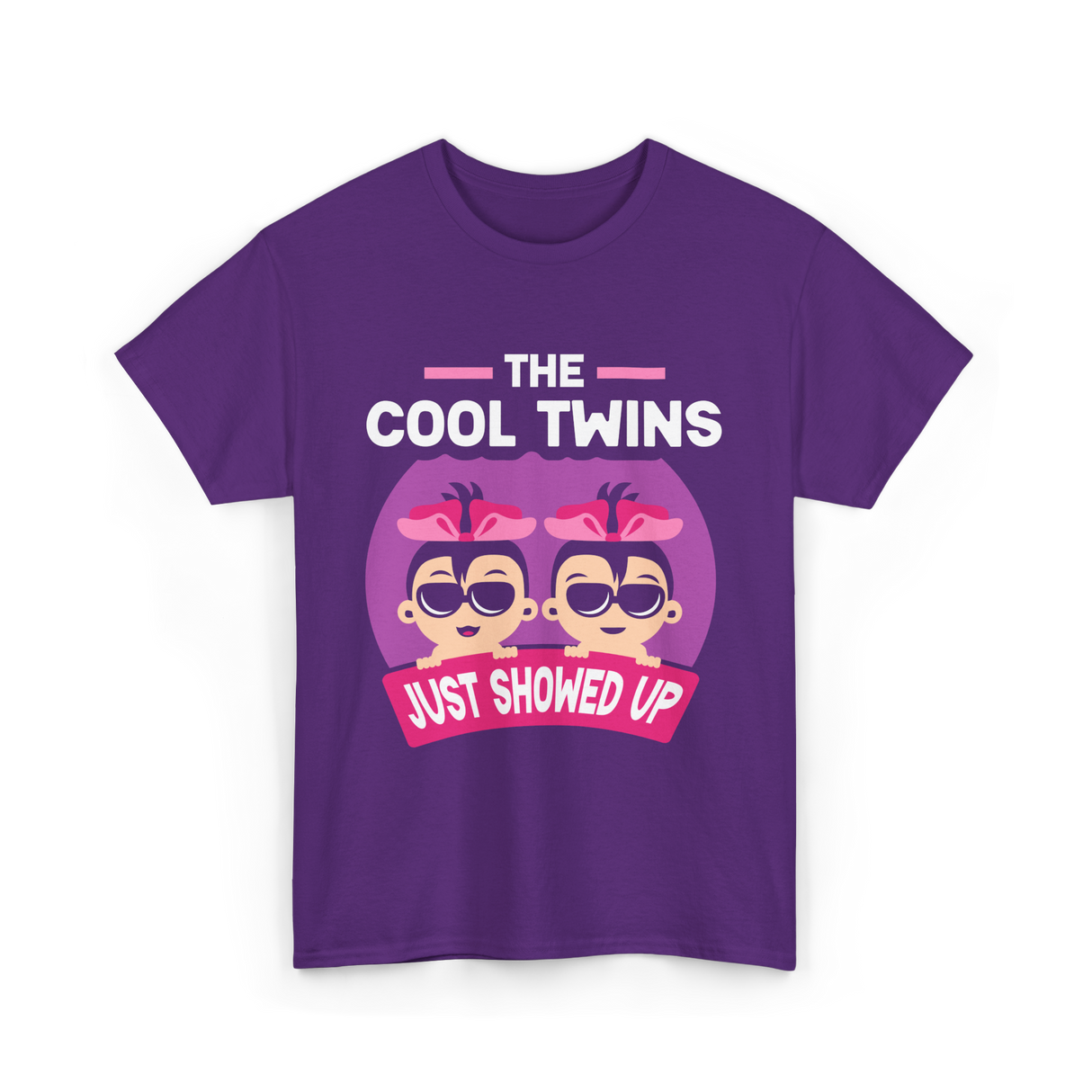 The Cool Twins Just Showed Up Twins T-Shirt - Purple