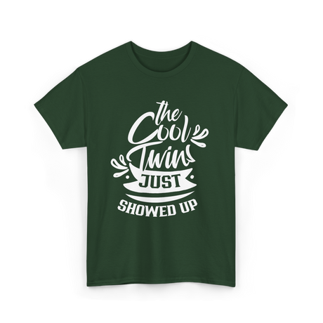 the cool twins just twins T-Shirt - Forest Green