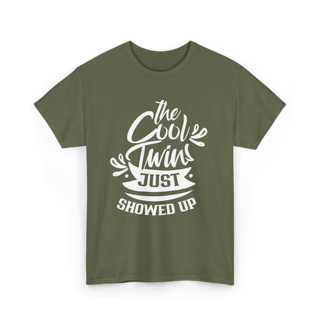 the cool twins just twins T-Shirt - Military Green