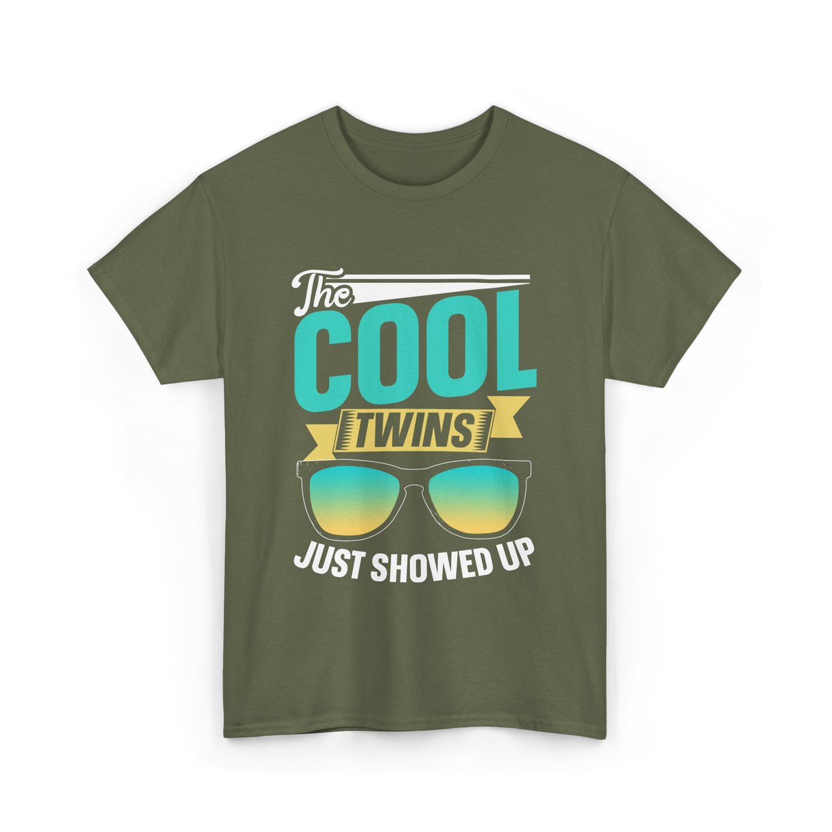 The Cool Twins Twin Style T-Shirt - Military Green