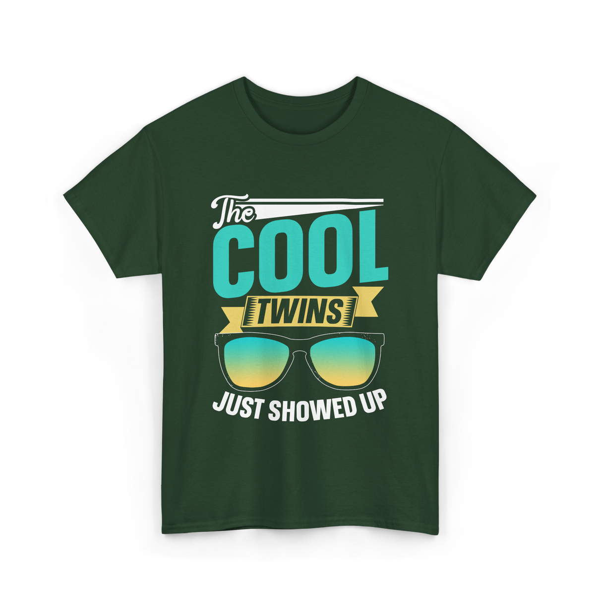 The Cool Twins Twin Style T-Shirt - Forest Green