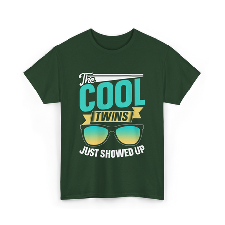 The Cool Twins Twin Style T-Shirt - Forest Green