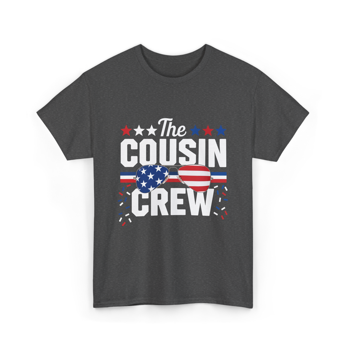 The Cousin Crew Patriotic Family T-Shirt - Dark Heather