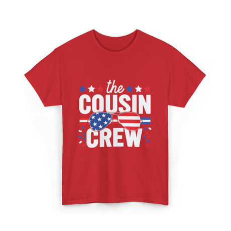 the Cousin Crew Patriotic Family T-Shirt - Red