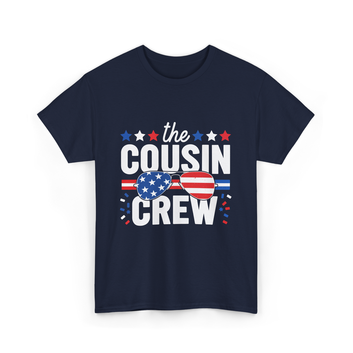 the Cousin Crew Patriotic Family T-Shirt - Navy