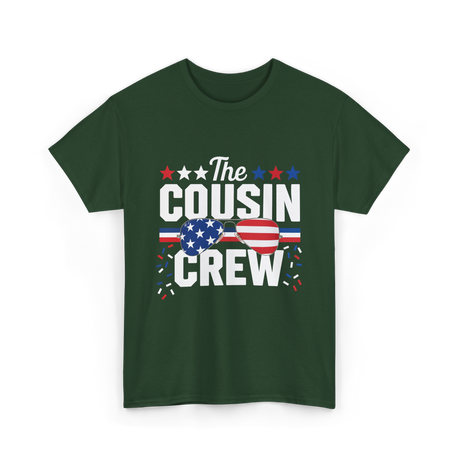 The Cousin Crew Patriotic Family T-Shirt - Forest Green