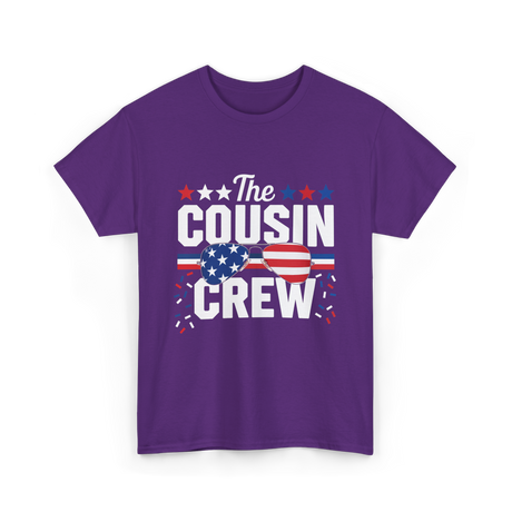 The Cousin Crew Patriotic Family T-Shirt - Purple