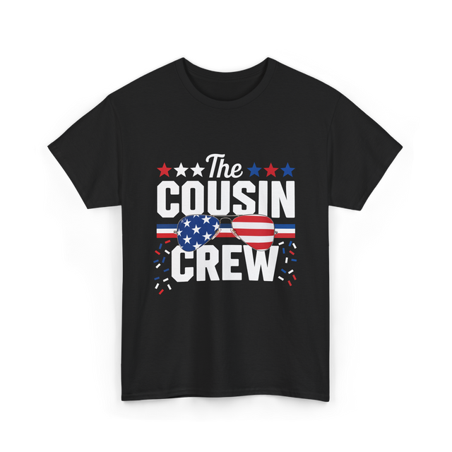 The Cousin Crew Patriotic Family T-Shirt - Black