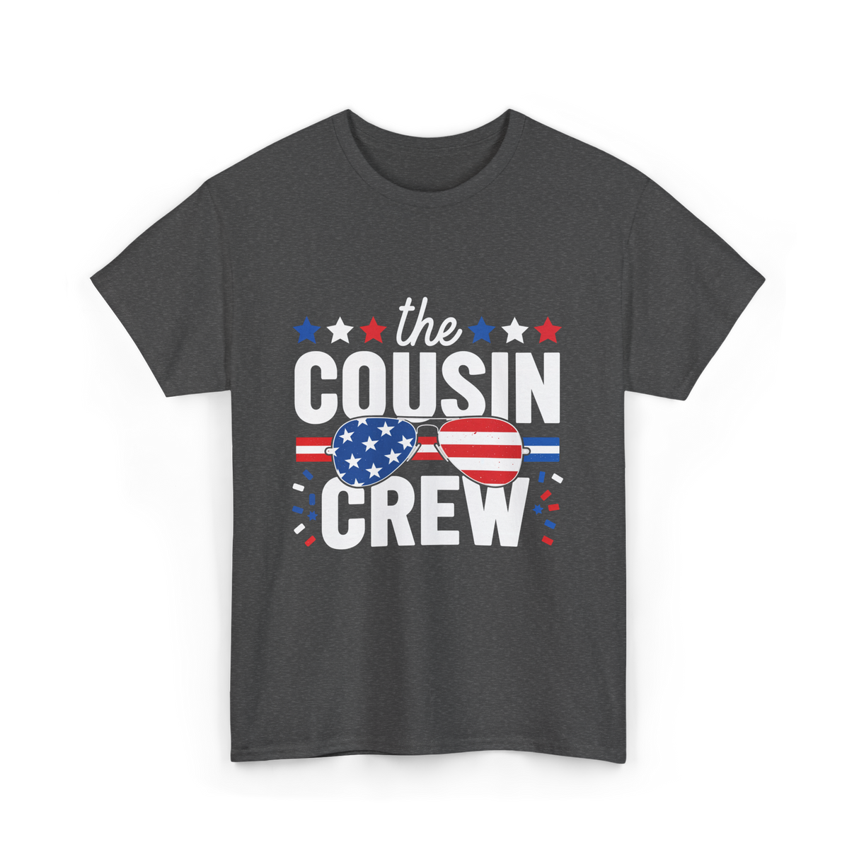 the Cousin Crew Patriotic Family T-Shirt - Dark Heather