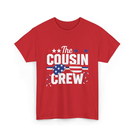 The Cousin Crew Patriotic Family T-Shirt - Red