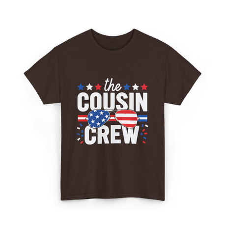 the Cousin Crew Patriotic Family T-Shirt - Dark Chocolate