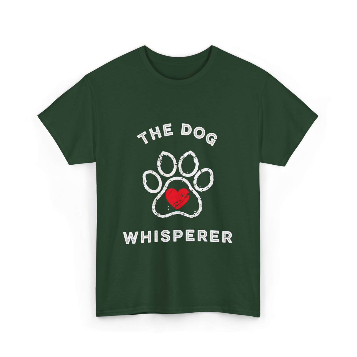 The Dog Whisperer Dog Lover T-Shirt - Forest Green