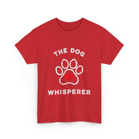 The Dog Whisperer Dog Lover T-Shirt - Red