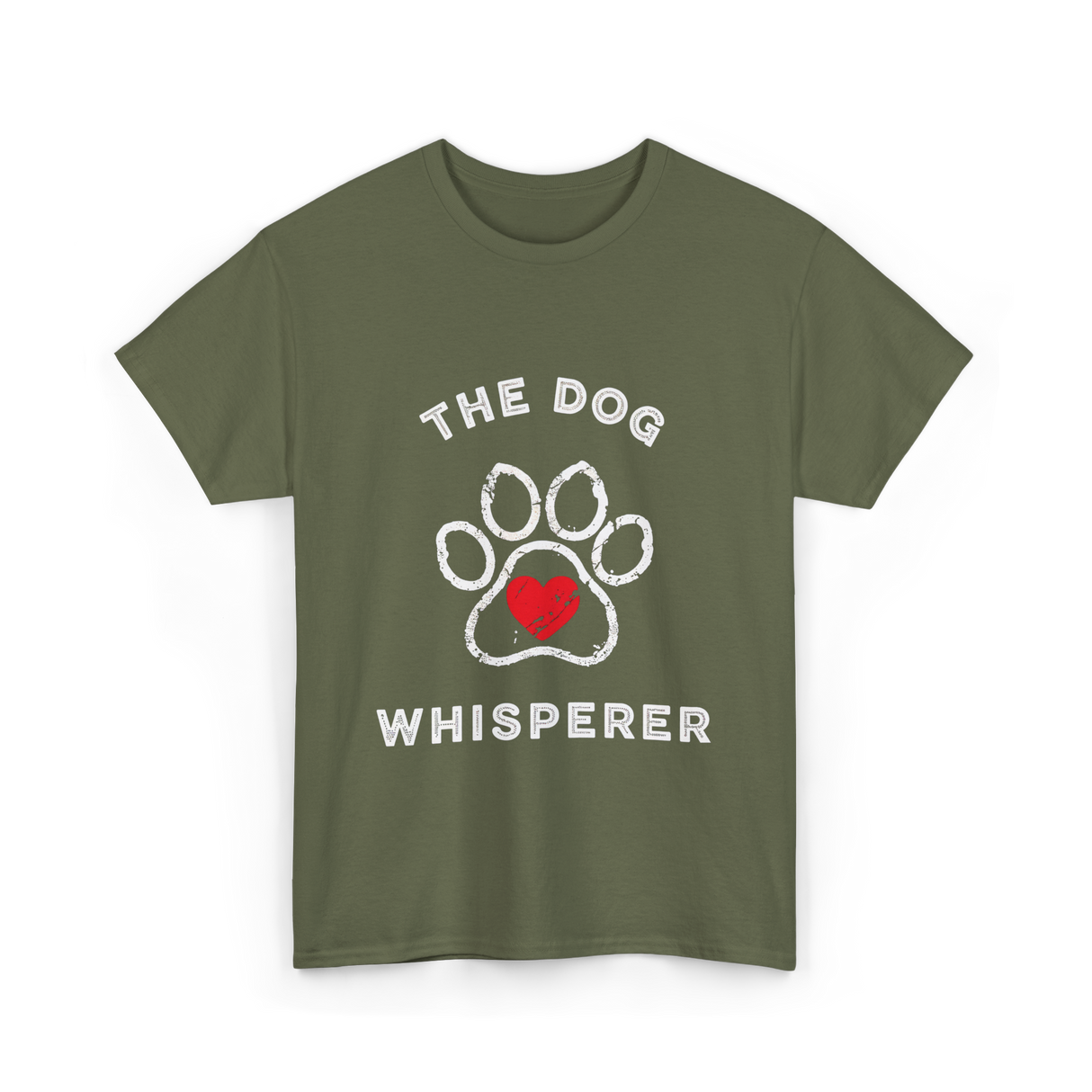 The Dog Whisperer Dog Lover T-Shirt - Military Green