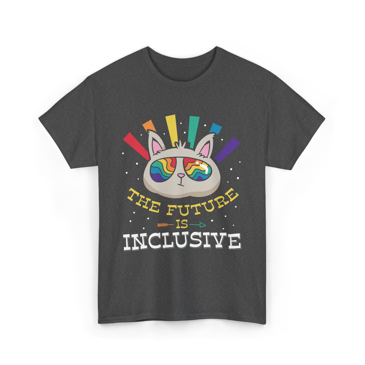 The Future Is Inclusive Pride T-Shirt - Dark Heather