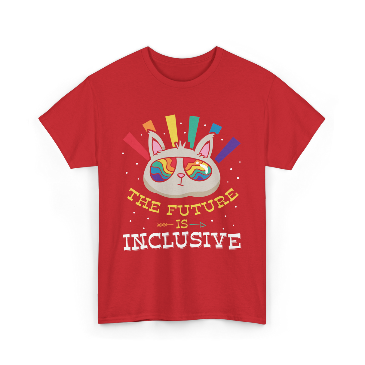 The Future Is Inclusive Pride T-Shirt - Red