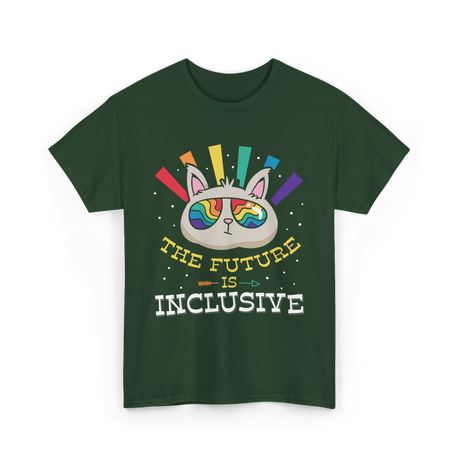 The Future Is Inclusive Pride T-Shirt - Forest Green