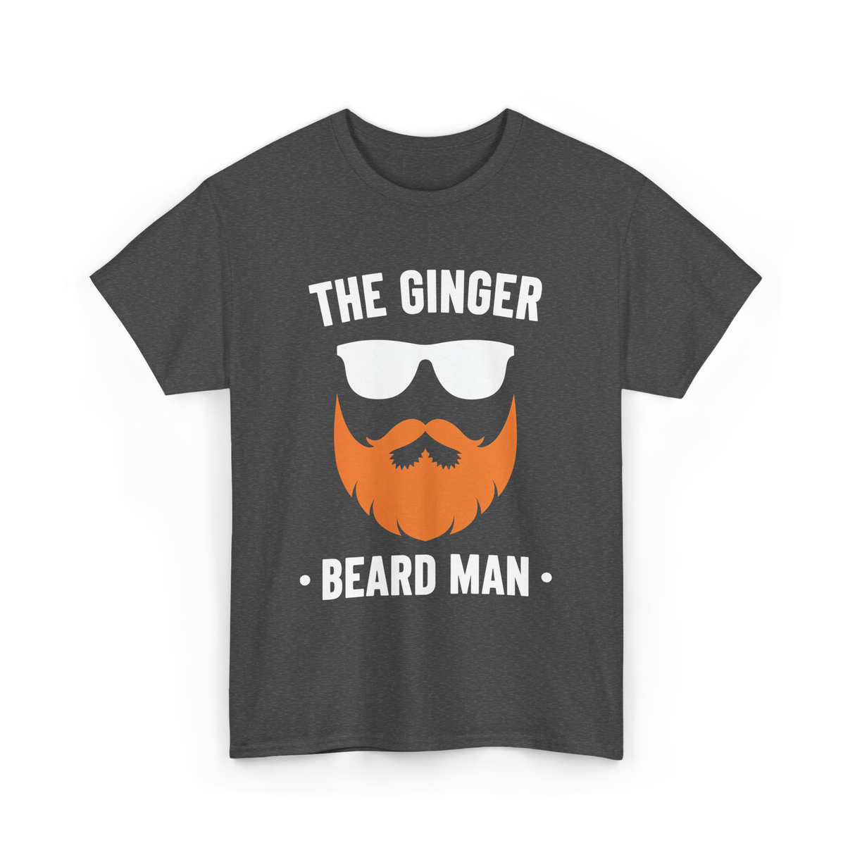 The Ginger Beard Man Beard T-Shirt - Dark Heather