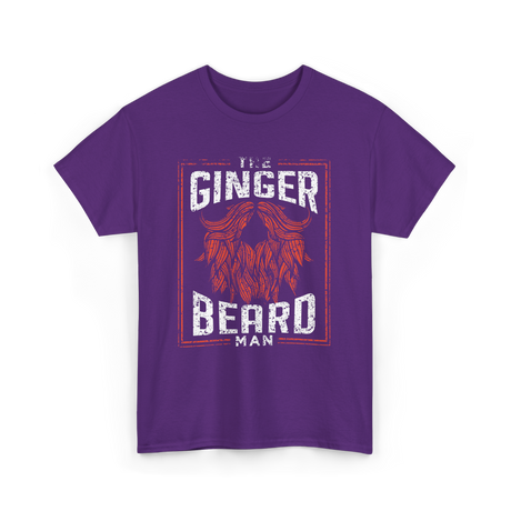 The Ginger Beard Man Beard T-Shirt - Purple