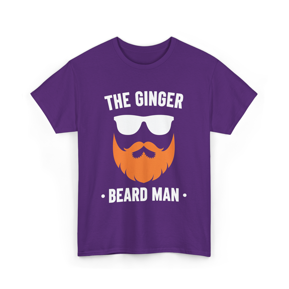 The Ginger Beard Man Beard T-Shirt - Purple