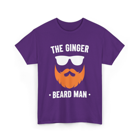 The Ginger Beard Man Beard T-Shirt - Purple