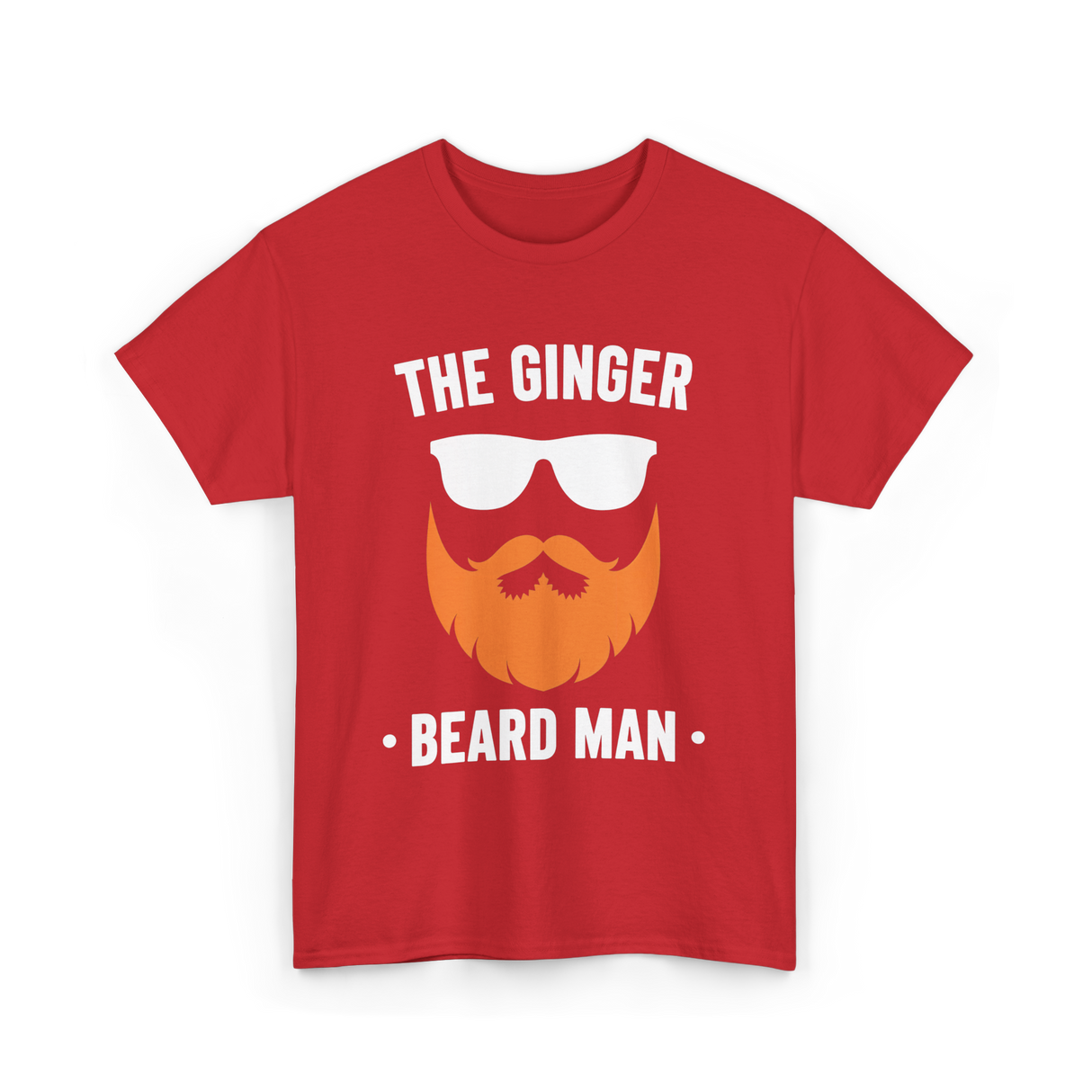 The Ginger Beard Man Beard T-Shirt - Red