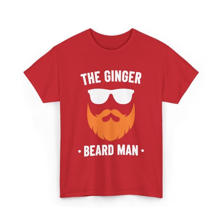 The Ginger Beard Man Beard T-Shirt - Red