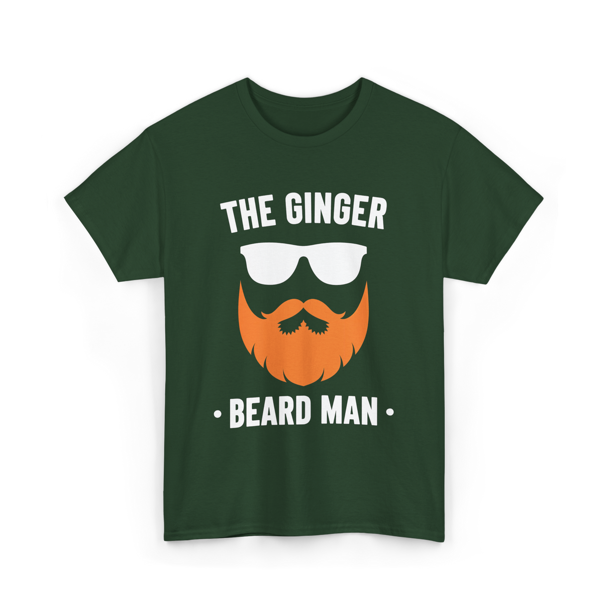 The Ginger Beard Man Beard T-Shirt - Forest Green