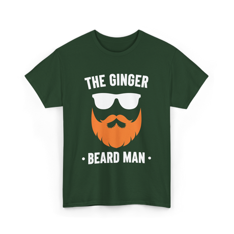 The Ginger Beard Man Beard T-Shirt - Forest Green