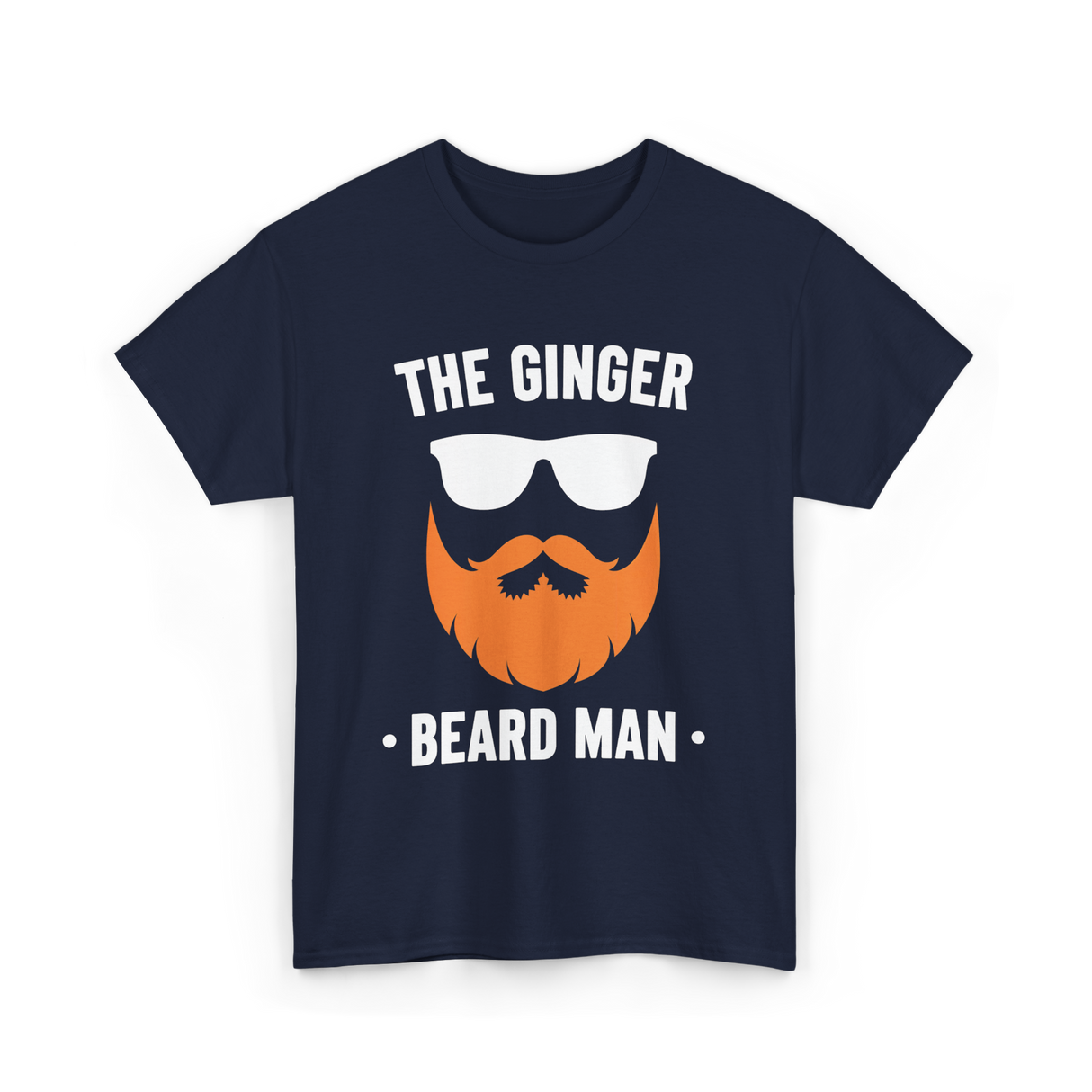 The Ginger Beard Man Beard T-Shirt - Navy