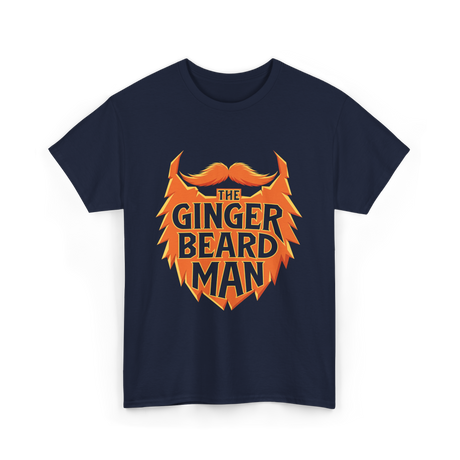 The Ginger Beard Man Beard T-Shirt - Navy