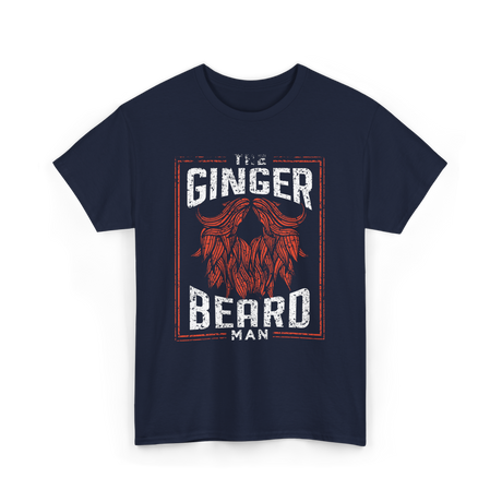 The Ginger Beard Man Beard T-Shirt - Navy