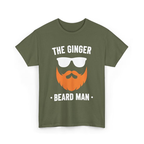 The Ginger Beard Man Beard T-Shirt - Military Green