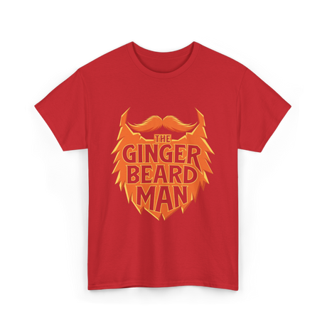 The Ginger Beard Man Beard T-Shirt - Red