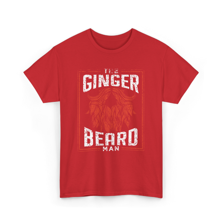 The Ginger Beard Man Beard T-Shirt - Red