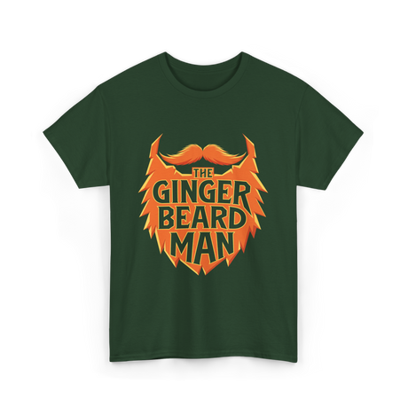 The Ginger Beard Man Beard T-Shirt - Forest Green