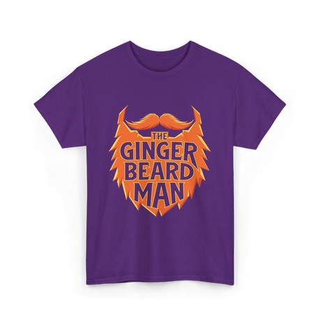 The Ginger Beard Man Beard T-Shirt - Purple