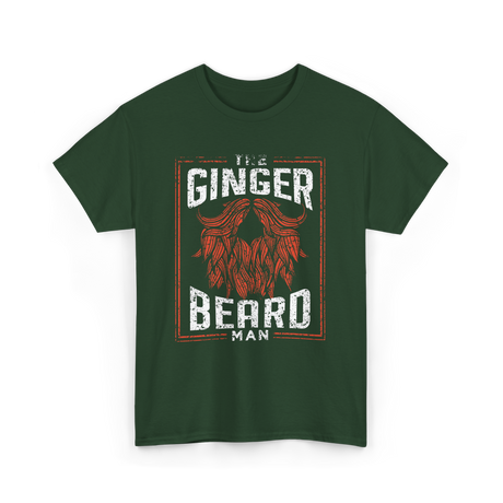 The Ginger Beard Man Beard T-Shirt - Forest Green