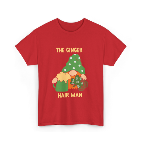 The Ginger Hair Man Irish Culture T-Shirt - Red