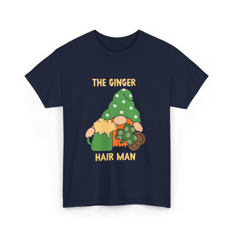 The Ginger Hair Man Irish Culture T-Shirt - Navy